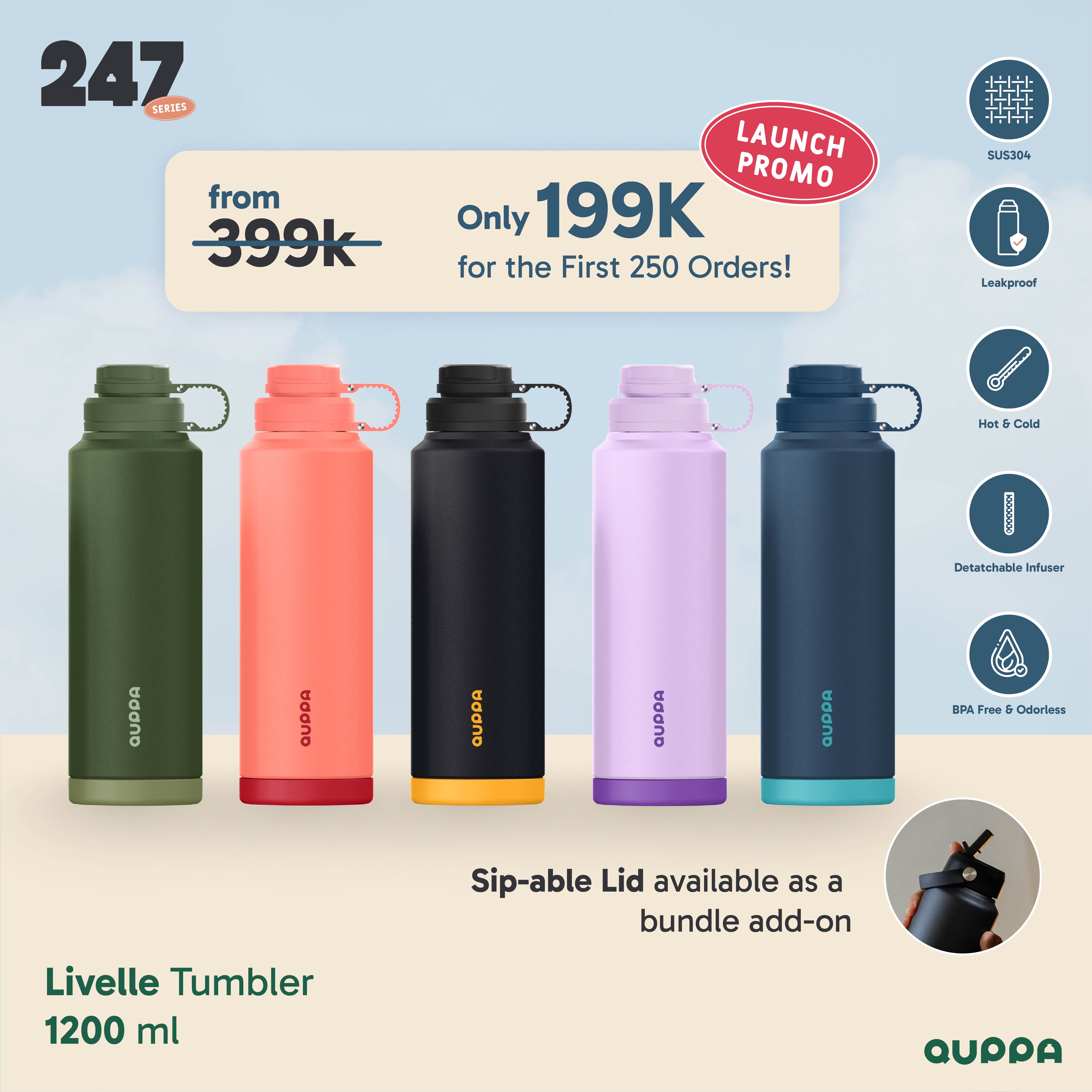 Quppa Livelle Bottle 1200ml 247 Series