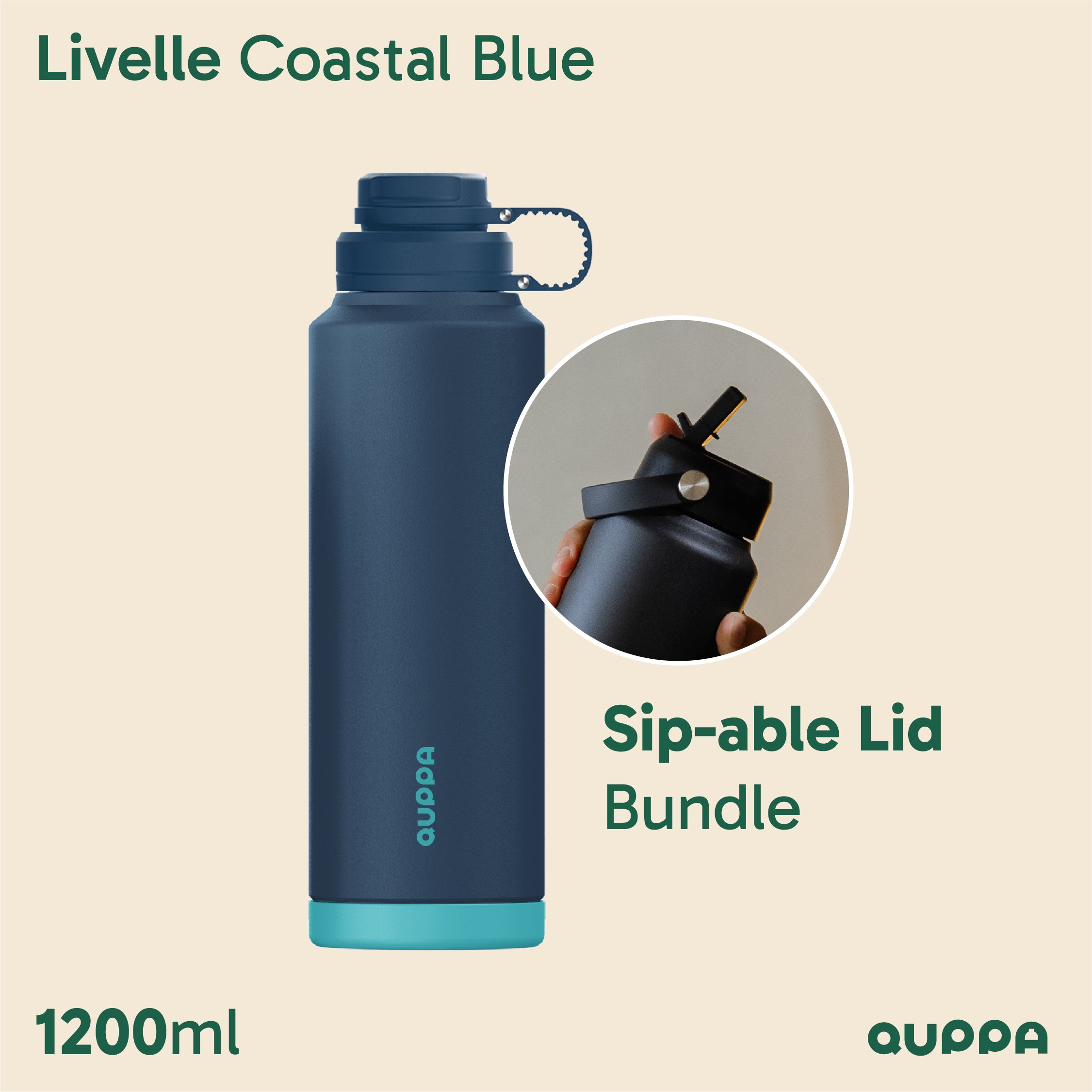 Quppa Livelle Bottle 1200ml 247 Series