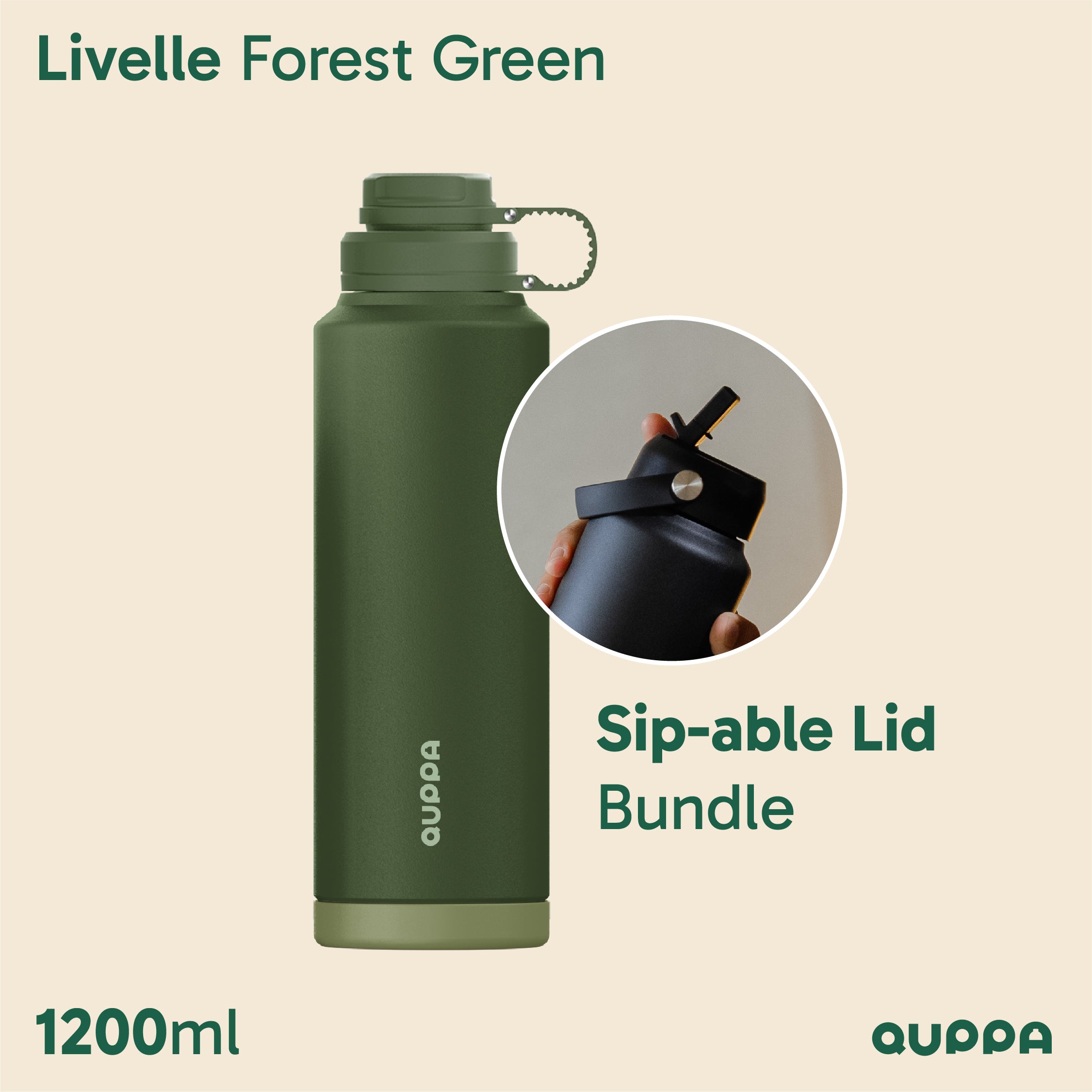 Quppa Livelle Bottle 1200ml 247 Series