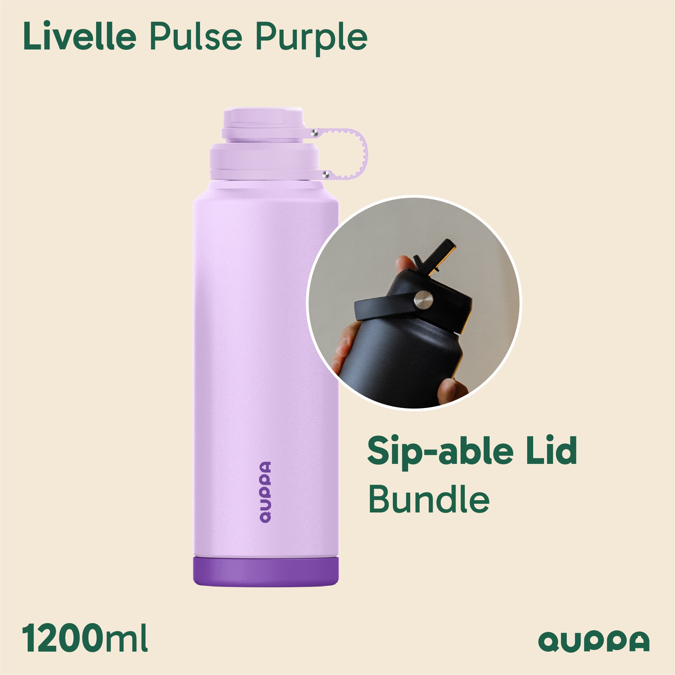 Quppa Livelle Bottle 1200ml 247 Series