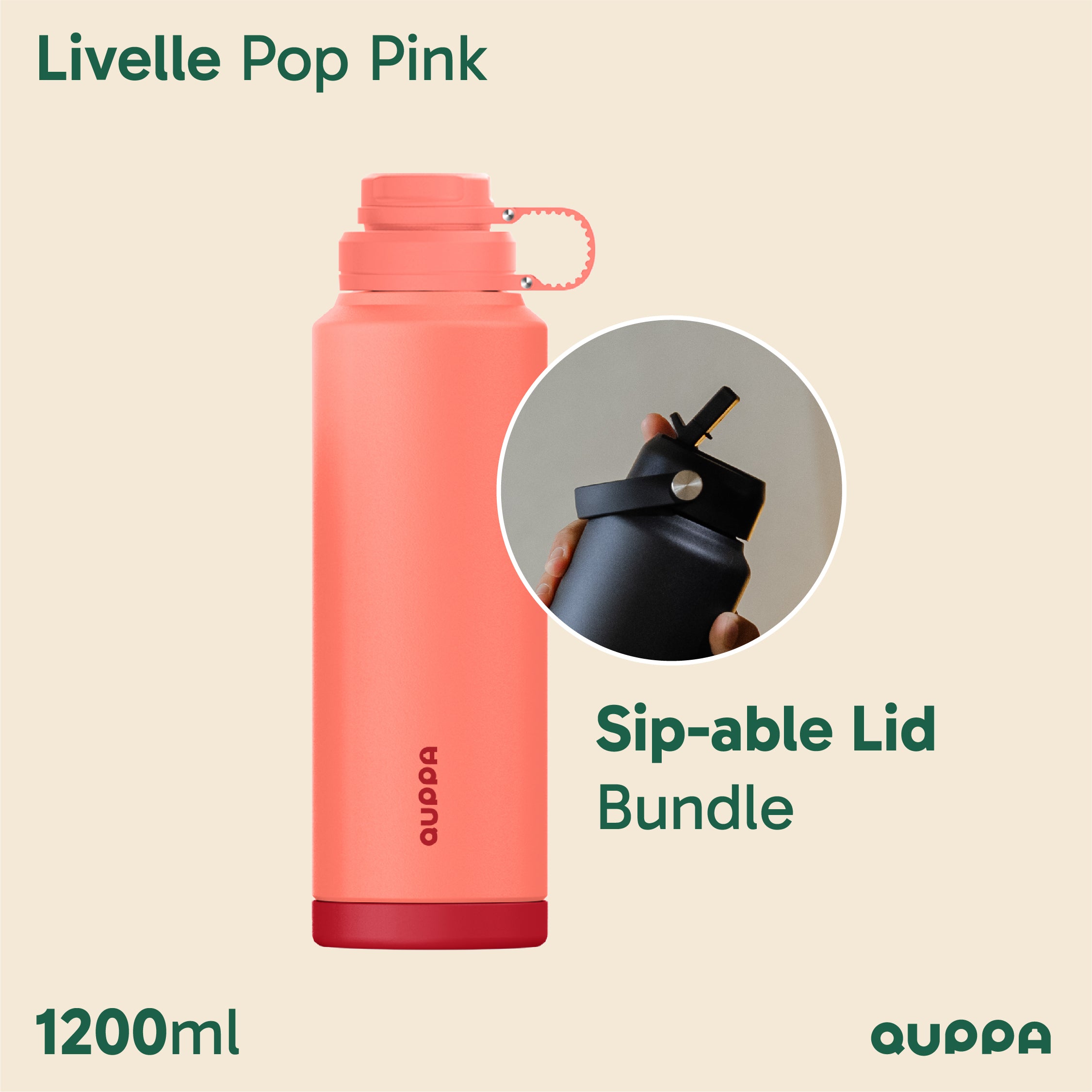 Quppa Livelle Bottle 1200ml 247 Series